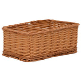 4 Piece Nesting Basket Set Brown Willow 286980