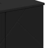 Bathroom Furniture Set 3 pcs Black Engineered wood & Metal 3392944