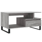 ZNTS Coffee Table Grey Sonoma 90x49x45 cm Engineered Wood 831034