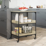 Kitchen Trolley Sonoma Oak 60x41x80.5 cm Engineered Wood 842402
