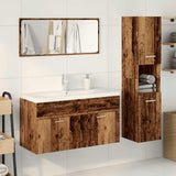 4 Piece Bathroom Furniture Set Old Wood Engineered Wood 3328599