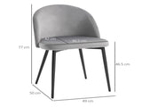 Dining Chairs Set of 2 Contemporary Design for Office Dining Kitchen with Soft Fabric Seat and Back T3398P328155