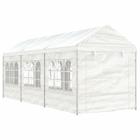 Gazebo with Roof White 6.69x2.28x2.69 m Polyethylene 3155479