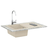 Sink Beige 780 x 500 mm 80% Quartz and 20% Resin 42028394