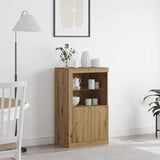 LED Sideboard Artisan Oak 60.5 x 37 x 100 cm Engineered Wood 863016