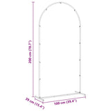 Wedding Arch Gold 100 x 39 x 200 cm Steel 42023036