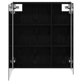 Bathroom Mirror Cabinet Black Oak 63.5 x 15.5 x 70 cm 889240