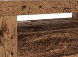 TV Cabinet with LED Lights Old Wood 120x35x40 cm Engineered Wood 856313