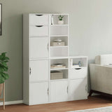 Side Cabinets 5 pcs "ODDA" White 40x24x79 cm Solid Wood Pine 3365365