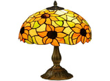 Stained Glass Table Lamp, Handmade Antique Bedside Lamp for Bedroom, Living room, Home, Nightstand, T3398P343261