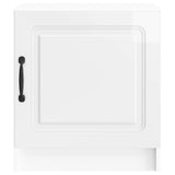 Bedside Cabinet 2 pcs High Gloss White 43 x 34.5 x 47 cm 895724