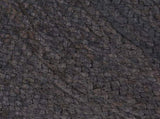 Handmade Rug Jute Round 120 cm Dark Grey 133666