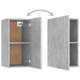 4 Piece TV Cabinet Set Concrete Grey Engineered Wood 3079062
