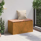 Garden Bench Rusty 80 x 40 x43 cm Weathering steel 874904