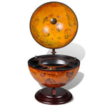 Tabletop Globe Bar Wine Stand Wood 240698