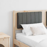 Upholstered Headboard Brown 135 cm Solid Pine Wood 879070