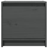 Bedside Cabinets 2 pcs Grey 40x30.5x40 cm Solid Pinewood 808118