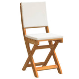 Bistro Set with Cushion 3 pcs Oil Natural Solid Acacia Wood 4105510