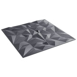 Wall Panels 24 pcs Grey 50x50 cm XPS 6 m Amethyst 4100052