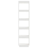 Book Cabinet/Room Divider White 40x35x167 cm Solid Wood Pine 810855