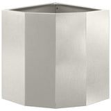 Corner Planter Silver 30 x 30 x 35 cm Stainless steel 883658