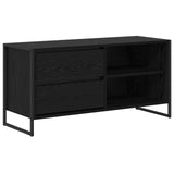 TV Cabinet Black Oak 100 x 36 x 49.5 cm Engineered Wood 886558