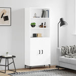 Highboard White 69.5x34x180 cm Engineered Wood 3189253