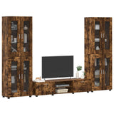 TV Cabinet Set FLORIN 3 pcs Smoked Oak Engineered Wood 3397989