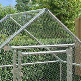 Chicken Cage Silver 170 x 100 x 177 cm Galvanised Steel 42023408