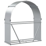 Log Holder Silver 120x45x140 cm Galvanised Steel 364591