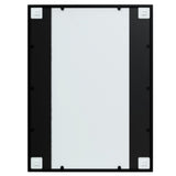 Wall Mirror Black 80x60 cm Metal 342207