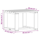 ZNTS 3 Piece Garden Lounge Set White Solid Wood Pine 832631