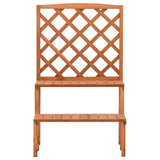 316413 Plant Stand with Trellis 70x42x115 cm Solid Fir Wood