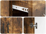 Sideboard Smoked Oak 66 x 34.5 x 87 cm Engineered Wood 895790