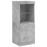 Sideboard with LED Lights Concrete Grey 162x37x100 cm 3209145