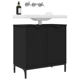 Bathroom Sink Cabinet Black 60.5 x 33.5 x 61 cm Engineered wood 883415