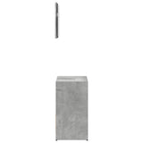 2 Piece Bathroom Furniture Set Concrete Grey Engineered Wood 856066