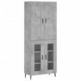 Highboard Concrete Grey 69.5x34x180 cm Engineered Wood 3199637