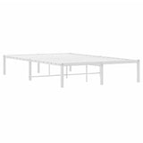 ZNTS Metal Bed Frame without Mattress White 120x190cm 373670