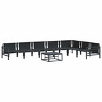 Garden Sofa Set Anthracite Steel 3378993