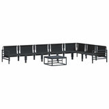 Garden Sofa Set Anthracite Steel 3378993