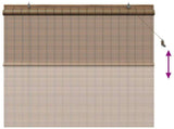 Roller Blind Brown 160 x 160 cm Bamboo 42039776