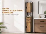 Freestanding Bathroom Cabinet, Tall Bathroom Storage Cabinet with Drawers and Shelves, Linen T3398P548721