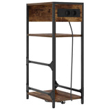Bedside Cabinet Smoked Oak 40 x 27 x 76 cm Engineered Wood 859572