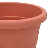 Plant Pots 6 pcs Brick Red 34 x 28 cm Plastic 3403273