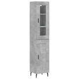Highboard Concrete Grey 34,5x34x180 cm Engineered Wood 3199509