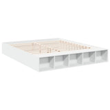 Bed Frame without Mattress White 200x200 cm 3280538