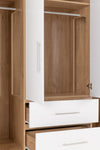 ZNTS Seville 4 Door 2 Drawer Wardrobe 100-101-113