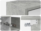 Bathroom Mirror Cabinet Concrete Grey 73.5 x 16 x 62.5 cm 889170