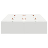 Storage Bed Frame White 120 x 200 cm Engineered Wood 3335365